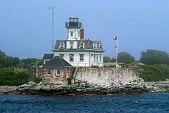 Rose Island Lighthouse in Rhode Island